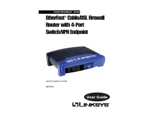 EtherFast® Cable/DSL Firewall Router with 4