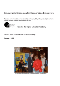 Employable Graduates for Responsible Employers