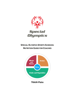 Nutrition Guide for Coaches - Special Olympics New Jersey