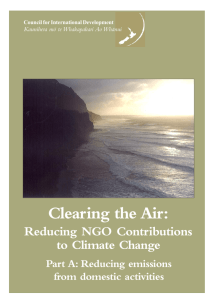 Clearing the air: Reducing NGO contribution to Climate Change