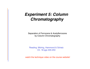 Experiment 5: Column Chromatography