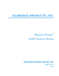 HART Communications - Eldridge Products, Inc.