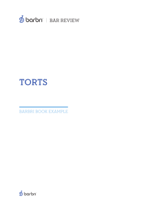 TORTS - Barbri