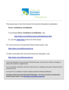 Focus - Council for Economic Education