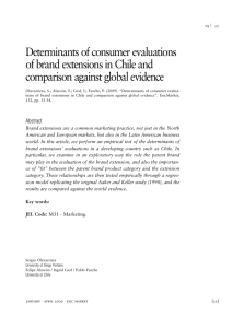 Determinants of consumer evaluations of brand extensions in