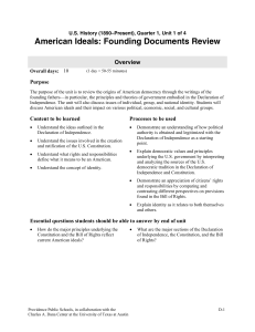 American Ideals: Founding Documents Review