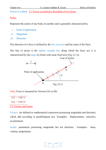 Ch.2, Statics of Particles.