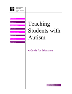 Teaching Students with Autism
