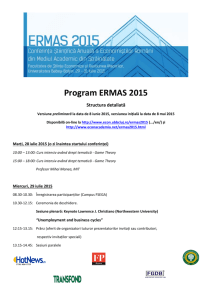 Program ERMAS 2015