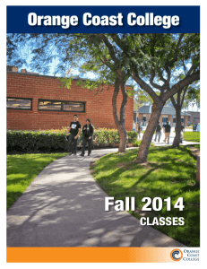 Fall 2014 - Orange Coast College