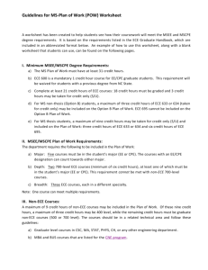 Guidelines for MS-Plan of Work (POW) Worksheet
