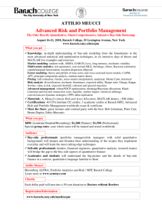 ATTILIO MEUCCI Advanced Risk and Portfolio Management