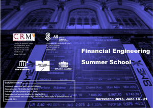 Financial Engineering Summer School