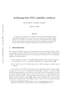 Arbitrage-free SVI volatility surfaces arXiv:1204.0646v2 [q-fin
