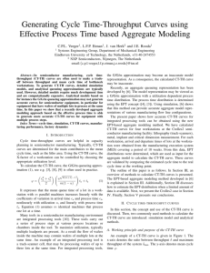 Generating Cycle Time-Throughput Curves using Effective Process
