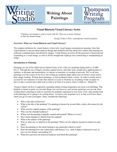 Writing About Paintings - Thompson Writing Program