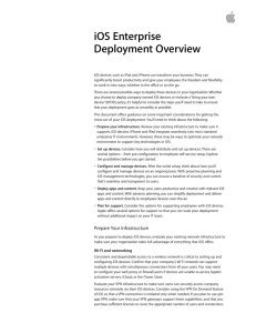 iOS Enterprise Deployment Overview