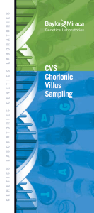 Chorionic Villus Sampling (CVS)
