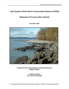 Lake Superior North Shore Conservation Reserve