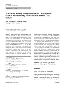 A late Lake Minong transgression in the Lake Superior basin as