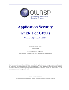Application Security Guide For CISOs