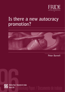 Is there a new autocracy promotion?