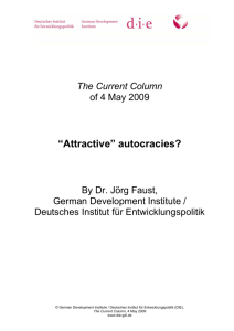 autocracies? - Deutsches Institut für Entwicklungspolitik