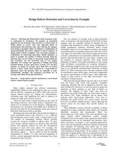 Design Defects Detection and Correction by Example