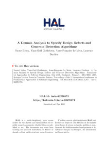 A Domain Analysis to Specify Design Defects and - HAL