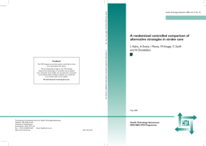 A randomised controlled comparison of alternative strategies in