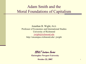 Adam Smith and the Moral Foundations of Capitalism