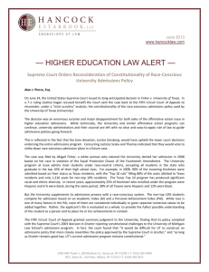 Hancock Estabrook Higher Education Law Alert