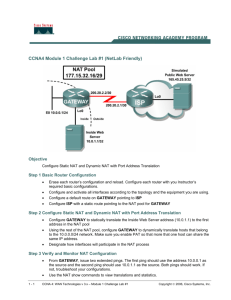 CCNA4 Module 1 Challenge Lab #1 (NetLab Friendly)