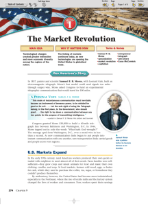 The Market Revolution - Caggia Social Studies
