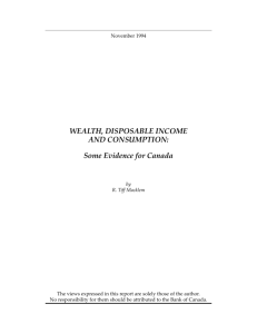 wealth, disposable income and consumption