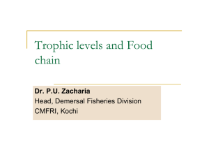 Trophic levels and Food chain - Central Marine Fisheries Research
