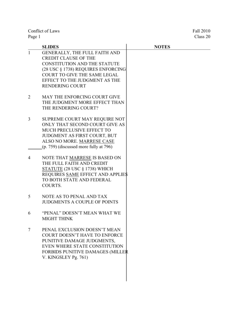 conflict-of-laws-fall-2010-page-1-class-20