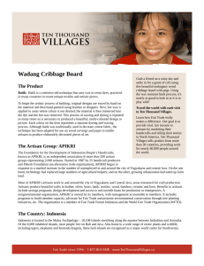 Wadang Cribbage Board - Ten Thousand Villages