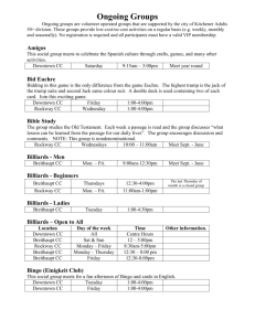 Ongoing Groups - City of Kitchener