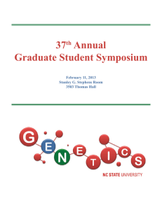 37th Annual Graduate Student Symposium