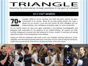 2014 Coaching Staff - Triangle Volleyball Club