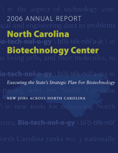 2006 - North Carolina Biotechnology Center
