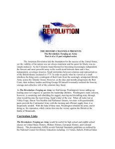 The Revolution: Forging an Army