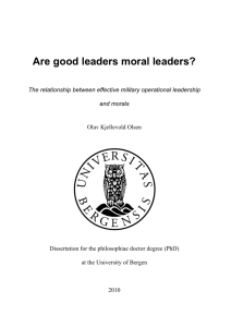 Are good leaders moral leaders?