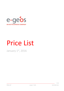 January 1st, 2016 - e-GEOS