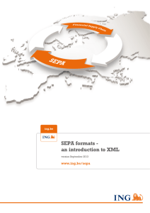 SEPA formats - an introduction to XML