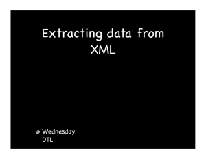 Extracting data from XML
