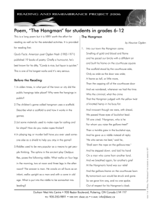The Hangman - Reading and Remembrance