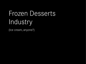 Frozen Desserts Industry
