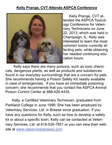Kelly Prange, CVT Attends ASPCA Conference Kelly Prange, CVT at